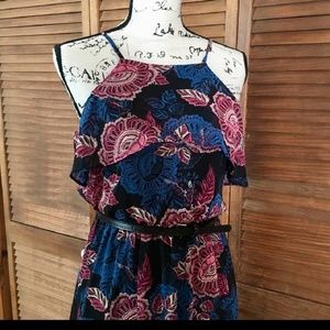 Iz Byer Spagetti Strap Maxi Dress